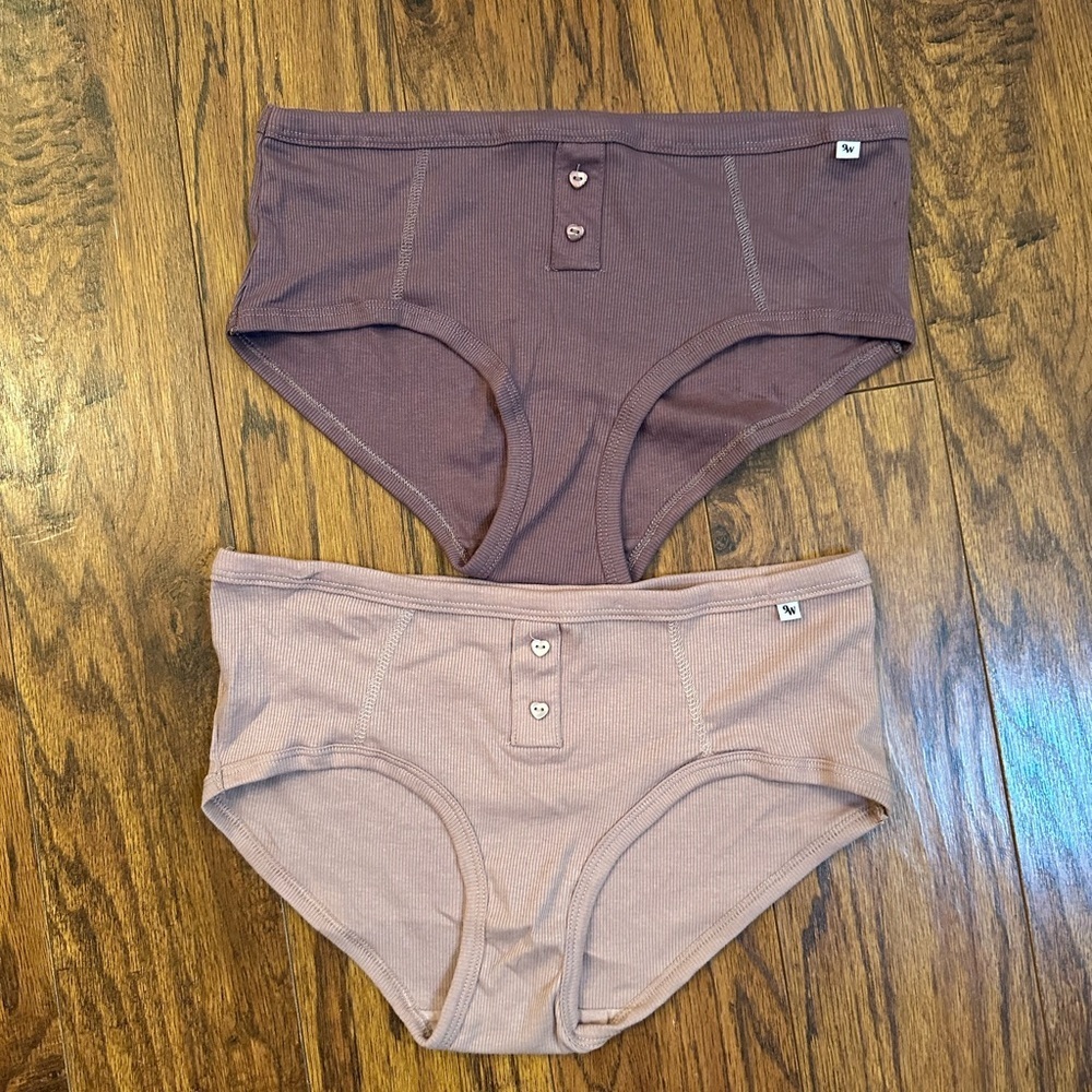 Nine West Purple and Tan Underwear Set